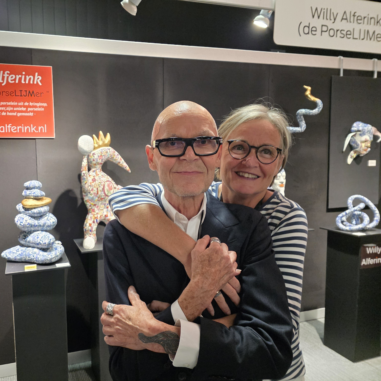Willy Alferink de porseLIJMer en Alma